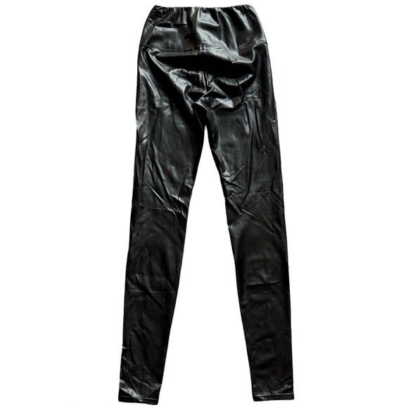 Aritzia Wilfred Free Daria Black Faux Leather Pants - Size M - Picture 13 of 13